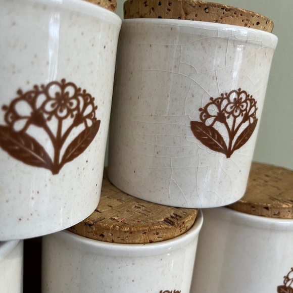 Retro Kiln Craft Ceramic Tableware Spice Jars (5) - Picture 5 of 5